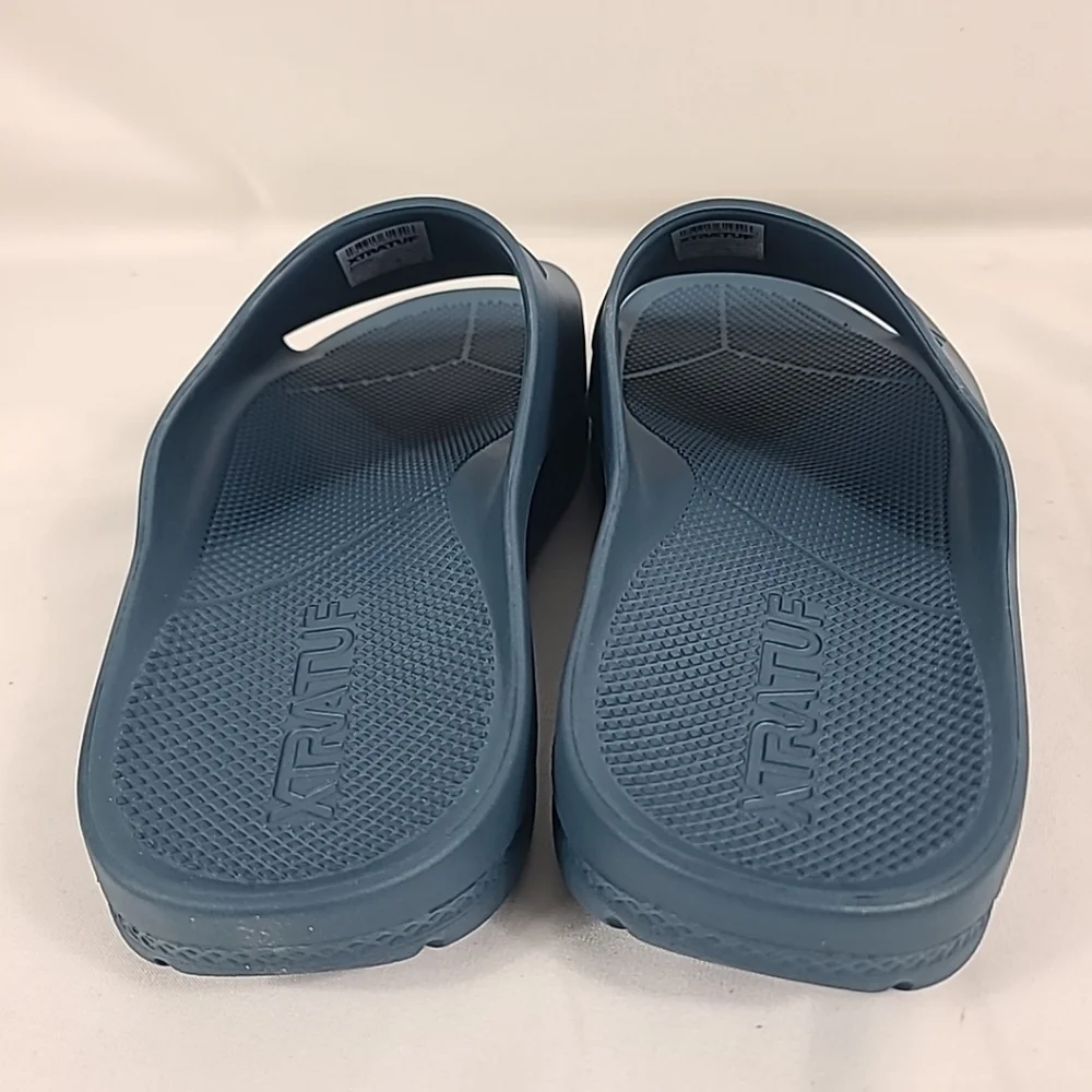 NEW Xtratuf Men's Apres Fish Slide Sandals Blue Sz 12M - Picture 4 of 7